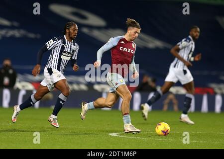 West Bromwich, Royaume-Uni. 20 décembre 2020. Jack Grealish de Aston Villa en action (c). Première League, West Bromwich Albion / Aston Villa aux Hawthorns à West Bromwich, Midlands, le dimanche 20 décembre 2020. Cette image ne peut être utilisée qu'à des fins éditoriales. Utilisation éditoriale uniquement, licence requise pour une utilisation commerciale. Aucune utilisation dans les Paris, les jeux ou les publications d'un seul club/ligue/joueur. photo par Andrew Orchard/Andrew Orchard sports Photography/Alamy Live News crédit: Andrew Orchard sports Photography/Alamy Live News Banque D'Images