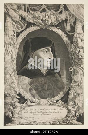 Artiste: Pieter Van Sompel, flamand, 1600–après 1644, après: Jan van Eyck, Netherlandish, ca. 1390–1441, Philippe-le-Hardi, duc de Bourgogne, gravure et gravure, feuille: 40.6 × 27.2 cm (16 × 10 11/16 in.), fait en Flandre, Flamande, 17ème siècle, oeuvres sur papier - estampes Banque D'Images