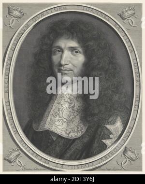 Artiste: Robert Nanteuil, Français, 1623–1678, Jean Baptiste Colbert (1619-1683), gravure, 47.1 × 39.2 cm (18 9/16 × 15 7/16 po.), réalisé en France, Français, 17ème siècle, oeuvres sur papier - estampes Banque D'Images