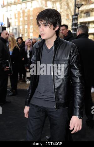 Alain-Fabien Delon assiste à la présentation de la collection hommes automne-hiver 2014/2015 de Dior, qui s'est tenue au tennis Club de Paris, en France, le 18 janvier 2014. Photo d'Alban Wyters/ABACAPRESS.COM Banque D'Images