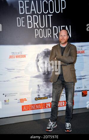 Joss Whedon assiste à la première "Beaucoup de brut pour Rien" (beaucoup d'ADO à propos de rien) qui s'est tenue à l'UGC Normandie, à Paris, en France, le 21 janvier 2014. Photo d'Aurore Marechal/ABACAPRESS.COM Banque D'Images