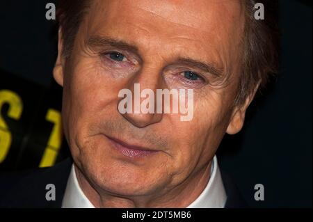 Liam Neeson assiste à la première française du film 'NON STOP' qui a eu lieu au Gaumont Opera Cinema à Paris, France, le 27 2014 janvier. Photo de Nicolas Genin/ABACAPRESS.COM Banque D'Images