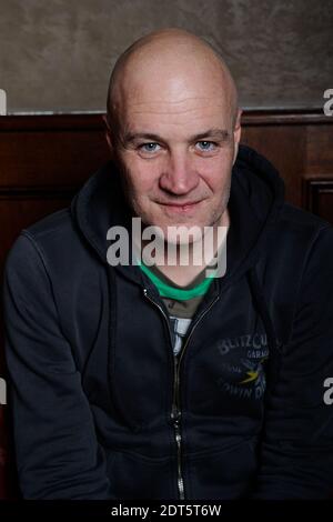 Président du jury, le réalisateur néerlandais Jan Kounen pose pour des photographies lors du 21e Festival international du film fantastique de Gerardmer à Gerardmer, montagnes des Vosges, dans l'est de la France, le 30 janvier 2014. Photo d'Aurore Marechal/ABACAPRESS.COM Banque D'Images