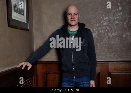 Président du jury, le réalisateur néerlandais Jan Kounen pose pour des photographies lors du 21e Festival international du film fantastique de Gerardmer à Gerardmer, montagnes des Vosges, dans l'est de la France, le 30 janvier 2014. Photo d'Aurore Marechal/ABACAPRESS.COM Banque D'Images