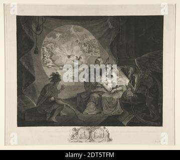 Artiste, attribué à: Carl Gottlieb Guttenberg, allemand, 1743–1790, le thé-Tax-Tempest, ou la révolution anglo-américaine, vers 1778, gravure de ligne, platemark: 40.8 × 49 cm (16 1/16 × 19 5/16 in.), fabriqué aux Etats-Unis, américain, 18e siècle, œuvres sur papier - gravures Banque D'Images