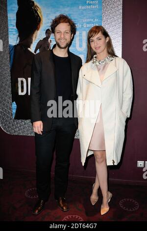 Pierre Rochefort, Louise Bourgoin assistera à la première d'un beau Dimanche qui s'est tenue au Théâtre Gaumont Capucine à Paris, France, le 3 février 2014. Photo d'Alban Wyters/ABACAPRESS.COM Banque D'Images