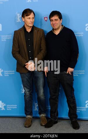 Viggo Mortensen et Hossein Amini participant au Photocall « les deux visages de janvier » lors de la 64ème Berlinale, Berlin International film Festival à Berlin, Allemagne, le 11 février 2014. Photo d'Aurore Marechal/ABACAPRESS.COM Banque D'Images