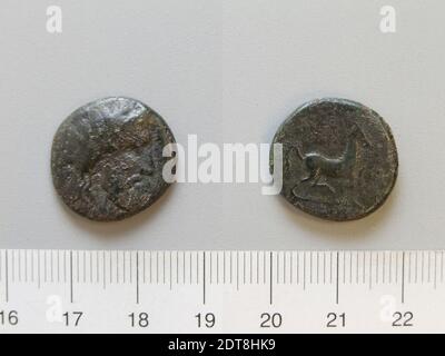 Menthe: Elis, pièce de Elis, 271–191 av. J.-C., cuivre, 5.49 g, 1:00, 20 mm, fabriqué à Elis, Elis, grec, 3e–2e siècle av. J.-C., Numismatique Banque D'Images