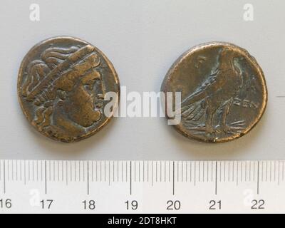 Menthe: Elis, pièce de Elis, 3ième–2ième siècle av. J.-C., cuivre, 12.38 g, 12:00, 15.5 mm, fabriqué à Elis, Elis, grec, 3ième–2ième siècle av. J.-C., Numismatique Banque D'Images