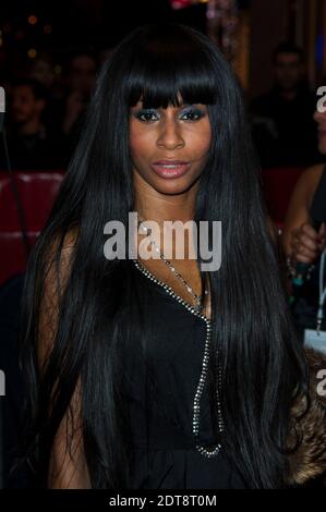 Mia Frye assiste à la cérémonie des globes de Cristal de 2014 qui s'est tenue au Lido à Paris, en France, le 10 mars 2014. Photo de Nicolas Genin/ABACAPRESS.COM Banque D'Images