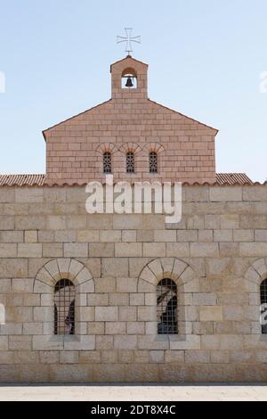 Église de la multiplication des pains et poissons, Tabgha, région de la Mer de Galilée, Israël Banque D'Images