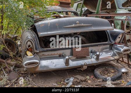 Liquidation d'un chantier automobile d'Albuquerque, Nouveau-Mexique Banque D'Images
