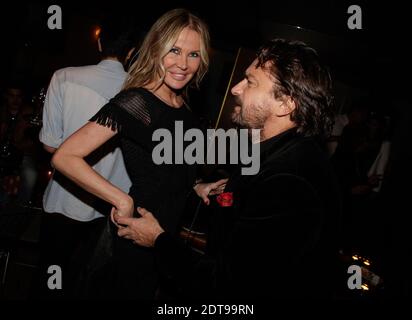 Henri Leconte et son épouse Florentine assistent à une fête pour célébrer le 50e anniversaire d'Emmanuel de Brantes, qui s'est tenue au bus Palladium à Paris, le 20 mars 2014. Photo de Jerome Domine/ABACAPRESS.COM Banque D'Images