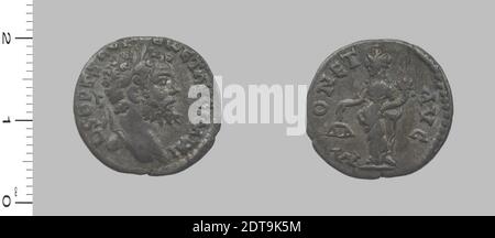 Souverain: Septimius Severus, empereur de Rome, A.D. 146–211, règle 193–211, monnaie: Laodicée ad Mare, Denarius de Septimius Severus, empereur de Rome de Laodicée ad Mare, 194, argent, 2.46 g, 12:00, 18.4 mm, fabriqué à Laodicée ad Mare, Syrie, romain, 2ème siècle, Numismatique Banque D'Images