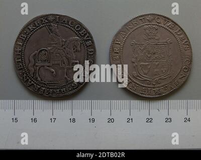 Souverain : James I, roi d'Angleterre, britannique, 1566–1625, dirigé de 1603–25, 1 couronne de James I, roi d'Angleterre, argent, 29.99 g, 1:00, 44 mm, fabriqué en Angleterre, britannique, XVIIe siècle, numismatique Banque D'Images