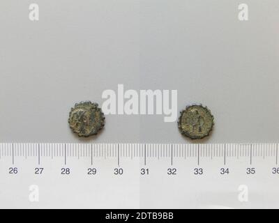 Règle: Epiphanes Antiochus IV, ca. 215–164 C.-B., régie 175–164 B.C.coin d'Antiochus IV Epiphanes, 175–164 C.-B., cuivre, 1.89 g, 6:00, 13.8 mm, fabriqué en Syrie, grec, 2e siècle C.-B., Numismatique Banque D'Images