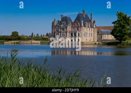 Château de la Bussière, Vallée de la Loire, Loiret, France Banque D'Images