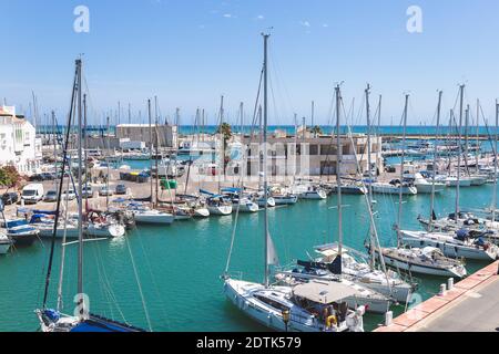 Port d'Almerimar, Almería, Andalousie, Espagne. Banque D'Images