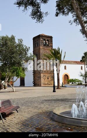 L'Espagne, l'île des Canaries, Fuerteventura, La Oliva, église Notre Dame de La Candelaria, 18e siècle Banque D'Images