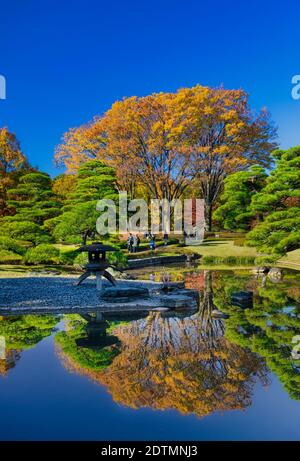 Japon, Tokyo, Chiyoda Ku, Imperial Palace Gardens Banque D'Images