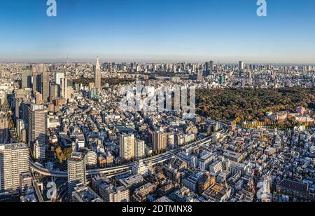 Japon, Tokyo City, vue générale du centre de Tokyo Banque D'Images