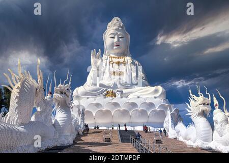 Thaïlande, Chiang Rai City, Wat Huay Pla Kang, The Big Budha Banque D'Images