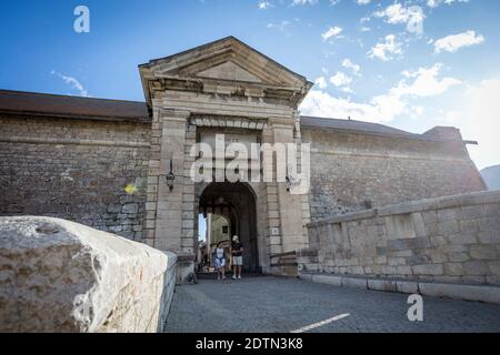 Briançon (sud-est de la France) : porte de la ville « porte de Pignerol » Banque D'Images