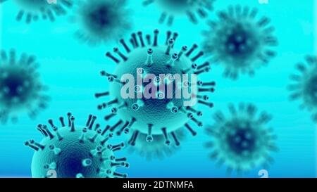 Covid 19. Concept de santé du vaccin contre le coronavirus. Pandémie, grippe, corona. Contexte de pandémie mondiale. Banque D'Images