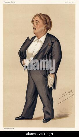 Paul Gustave doré (1832-1883), artiste et graveur français, caricature de Leslie Matthew 'Spy' Ward, 1877 Banque D'Images