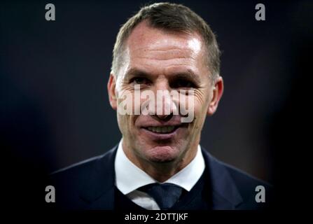 Photo du dossier datée du 06-12-2020 de Brendan Rodgers, directeur de Leicester City. Banque D'Images