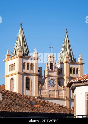 Igreja do Santissimo Salvador da se. Capitale Angra do Heroismo, le centre historique fait partie du patrimoine mondial de l'UNESCO. Île Ilahas Terceira, partie de Banque D'Images