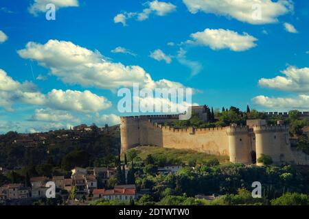 Vue sur le fort Saint-André à Avignon, France Banque D'Images