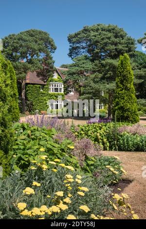 Jardins Abbeywood en été, près de Delamere, Cheshire, Angleterre, Royaume-Uni Banque D'Images