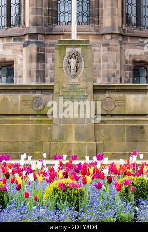 Le Hunter Memorial à John Hunter et William Hunter à l'université de Glasgow, Glasgow, Écosse, Royaume-Uni Banque D'Images