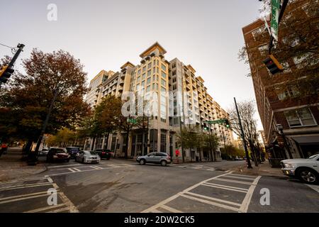 Trace Atlanta Downtown Midtown Apartments Banque D'Images