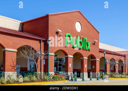 Vue extérieure de One Publix Super Markets à Charleston, Caroline du Sud, États-Unis Banque D'Images