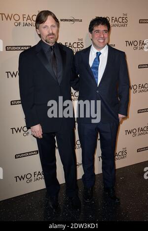 Viggo Mortensen et Hossein Amini participant à la première des deux visages de janvier au Cinéma Max Linder Panorama à Paris, France, le 3 avril 2014. Photo de Nicolas Briquet/ABACAPRESS.COM Banque D'Images