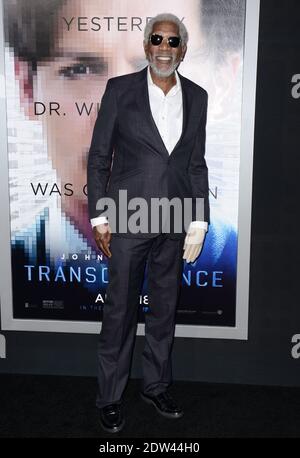 Morgan Freeman assiste à la première de Warner Bros. Pictures transcendance au Regency Village Theatre de Los Angeles, CA, USA, le 10 avril 2014. Photo de Lionel Hahn/ABACAPRESS.COM Banque D'Images