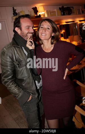 Alexis Tregarot et Alexia Laroche-Joubert assistent à une fête pour célébrer l'anniversaire de Sandra Zeitoun qui a eu lieu à la 'Ma cocotte' à St-Ouen près de Paris, en France, le 07 mai 2014. Photo de Jerome Domine/ABACAPRESS.COM Banque D'Images