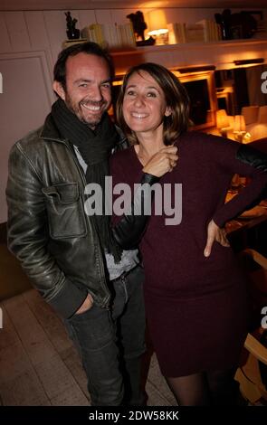 Alexis Tregarot et Alexia Laroche-Joubert assistent à une fête pour célébrer l'anniversaire de Sandra Zeitoun qui a eu lieu à la 'Ma cocotte' à St-Ouen près de Paris, en France, le 07 mai 2014. Photo de Jerome Domine/ABACAPRESS.COM Banque D'Images