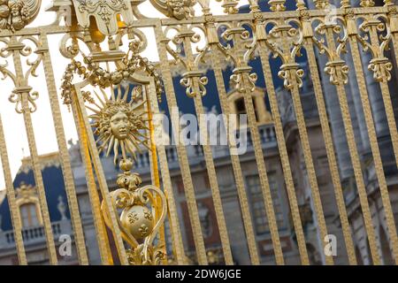 Atmosphère au Château de Versailles pendant la nuit européenne des musées, le 17 mai 2014, à Versailles, près de Paris, France. Photo de Romain BoE/ABACAPRESS.COM Banque D'Images