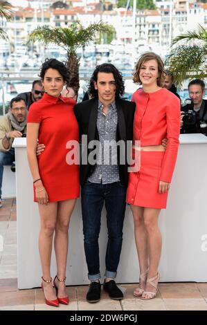 Céline Sallette, Rachid Youcef, Nailia Harzoune posant au photocall du film Geronimo qui s'est tenu au Palais des Festivals dans le cadre du 67e Festival de Cannes, le 20 mai 2014. Photo de Nicolas Briquet/ABACAPRESS.COM Banque D'Images