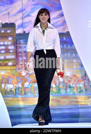 Photo du dossier : Monica Bellucci au Palais des Festivals lors de la cérémonie de clôture dans le cadre du 67e Festival de Cannes, France, le 24 mai 2014. L'actrice franco-italienne Monica Bellucci sera maître des cérémonies du 70e anniversaire du Festival de Cannes. L'ancienne fille Bond présidera les cérémonies d'ouverture et de clôture du festival en mai. Photo de Lionel Hahn/ABACAPRESS.COM Banque D'Images