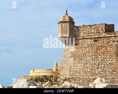 Forteresse de Peniche dans la municipalité de Leiria district appelé Fortaleza De Peniche Banque D'Images