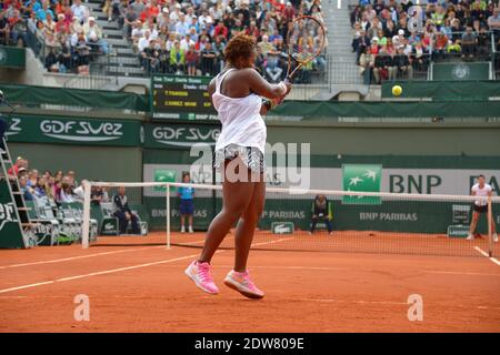 Taylor Townsend aux États-Unis jouant au troisième tour de l'Open de tennis français 2014 au stade Roland-Garros, Paris, France, le 30 mai 2014. Photo de Henri Szwarc/ABACAPRESS.COM Banque D'Images