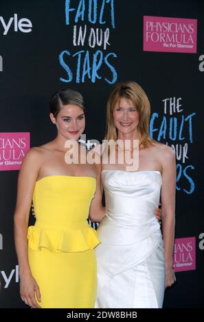 Sailiene Woodley et Laura Dern assistent à la première Fault in Our Stars au Ziegfeld Theatre de New York, NY, Etats-Unis, le 2 juin 2014. Photo de Donna Ward/ABACAPRESS.COM Banque D'Images