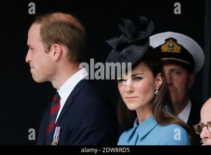 Duc et duchesse de Cambridge participent à la commémoration du 70e anniversaire du D-Day, le 6 juin 2014 à Arromanches, en Normandie, en France. Photo de Abd Rabbo-Bernard-Gouhier-Mousse/ABACAPRESS.COM Banque D'Images