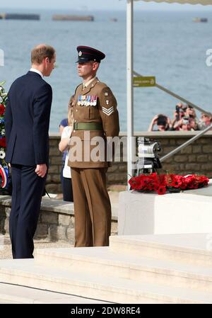 Duc et duchesse de Cambridge participent à la commémoration du 70e anniversaire du D-Day, le 6 juin 2014 à Arromanches, en Normandie, en France. Photo de Abd Rabbo-Bernard-Gouhier-Mousse/ABACAPRESS.COM Banque D'Images