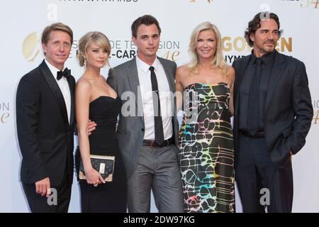 Bradley Bell, Kim Matula, Darin Brooks, Katherine Kelly Lang, Thorsten Kaye arrivée à la 54e cérémonie de clôture du Monte Carlo TV Festival à Monaco le 11 juin 2014. Photo de Marco Piovanotto/ABACAPRESS.COM Banque D'Images