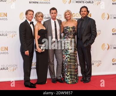 Bradley Bell, Kim Matula, Darin Brooks, Katherine Kelly Lang, Thorsten Kaye arrivée à la 54e cérémonie de clôture du Monte Carlo TV Festival à Monaco le 11 juin 2014. Photo de Marco Piovanotto/ABACAPRESS.COM Banque D'Images